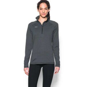 Under Armour Women's Graphite‎ Steel Tech 1/4 Zip Pullover Lightweight Top